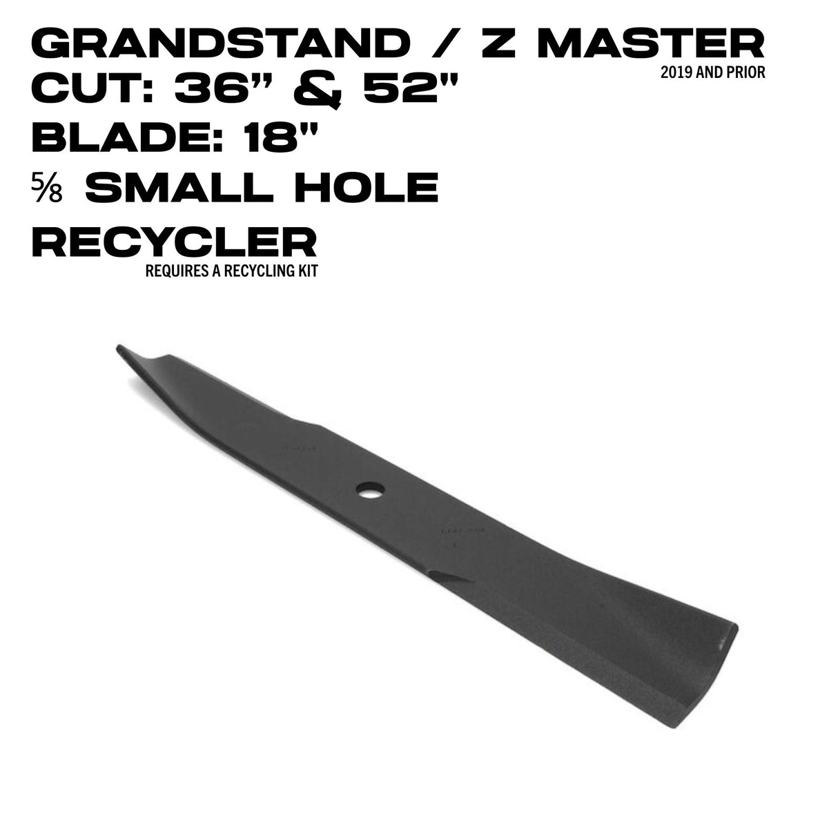 Toro Recycler Blade | 18" | Z Master / GrandStand | 36" & 52" Deck | 105-7779-03