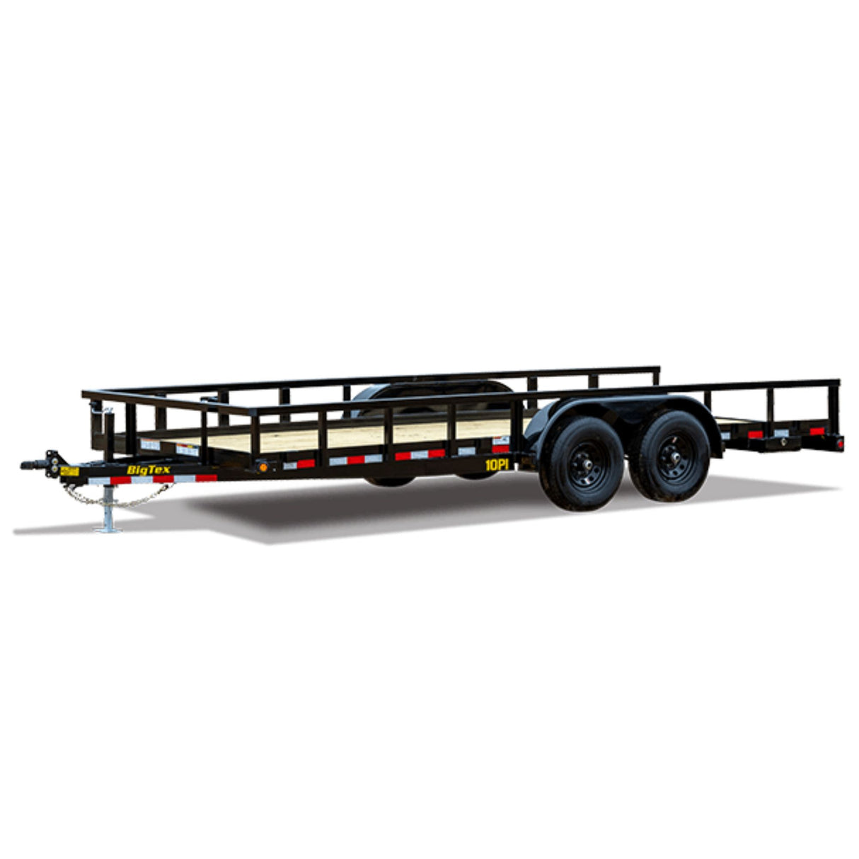 Big Tex Heavy Duty Utility Trailer | 16FT| Tandem Axle | Pipe Top | 10PI-16BK4HDIR