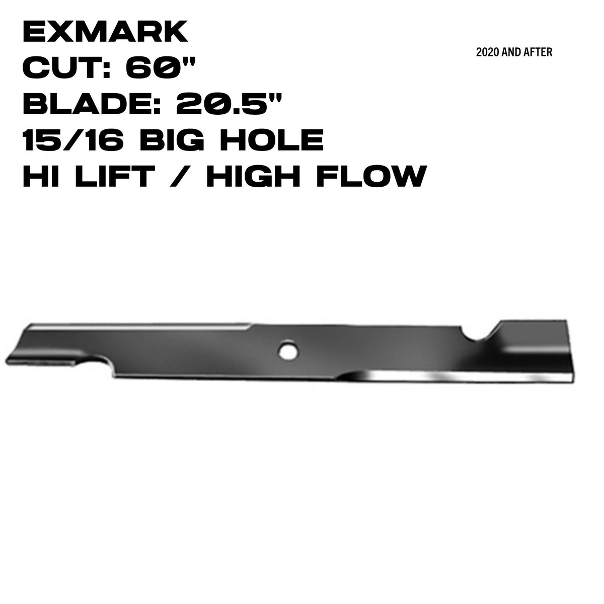 Rotary Hi-Flow Blade | 20-1/2" X 15/16" | Exmark | 60" Deck | 11224