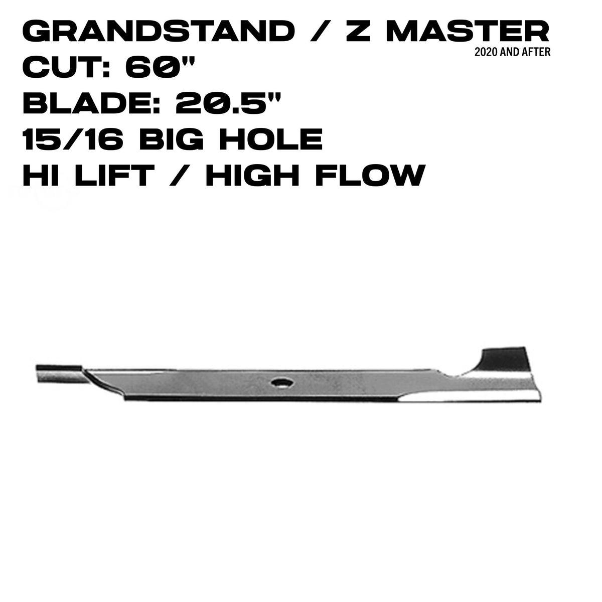Rotary Hi-Flow Blade | 20.5" | GrandStand / Z Master | 60" Deck | 11248