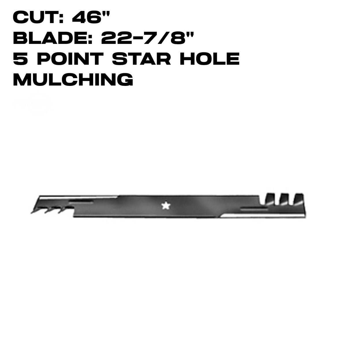 Rotary Copperhead Blade | 22-7/8" X 5 Point Star | Mulching | 46" Deck | AYP / HUSQVARNA | 12721