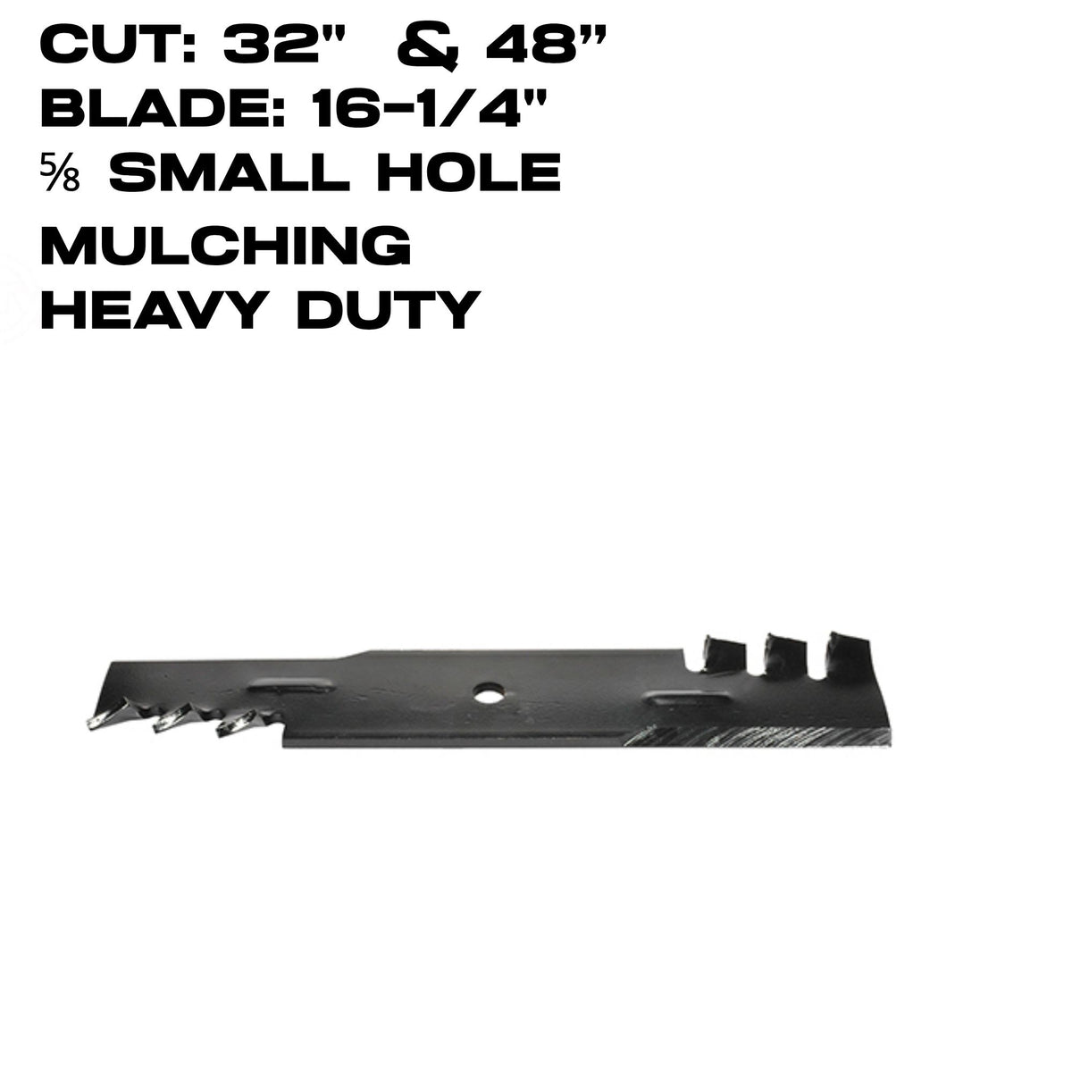 Rotary Copperhead Blade | 16-1/4" X 5/8" | Mulching | Ferris | 32" & 48" Deck | 13814