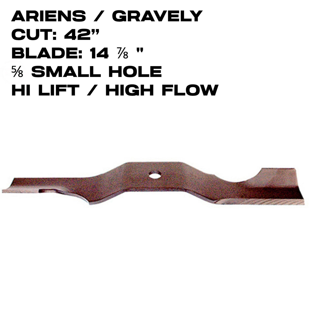 Rotary Blade | 14-7/8" X 5/8" | Ariens / Gravely | 42" Deck | 14540