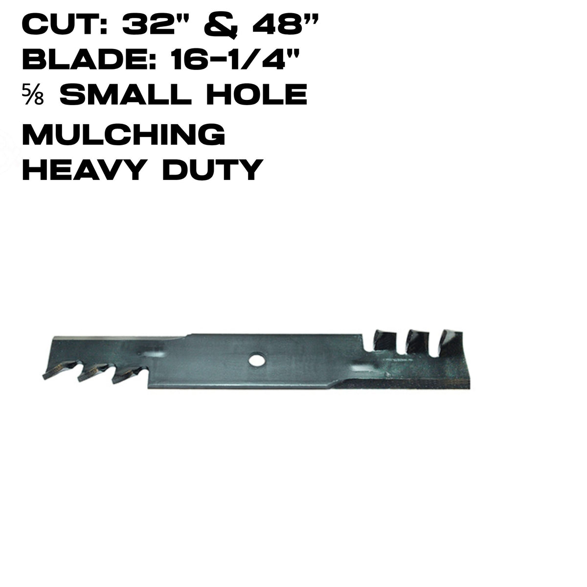 Rotary Copperhead Blade | 16-1/4" X 5/8" | Mulching | Bad Boy / Exmark / Ferris | 32" & 48" Deck | 15008