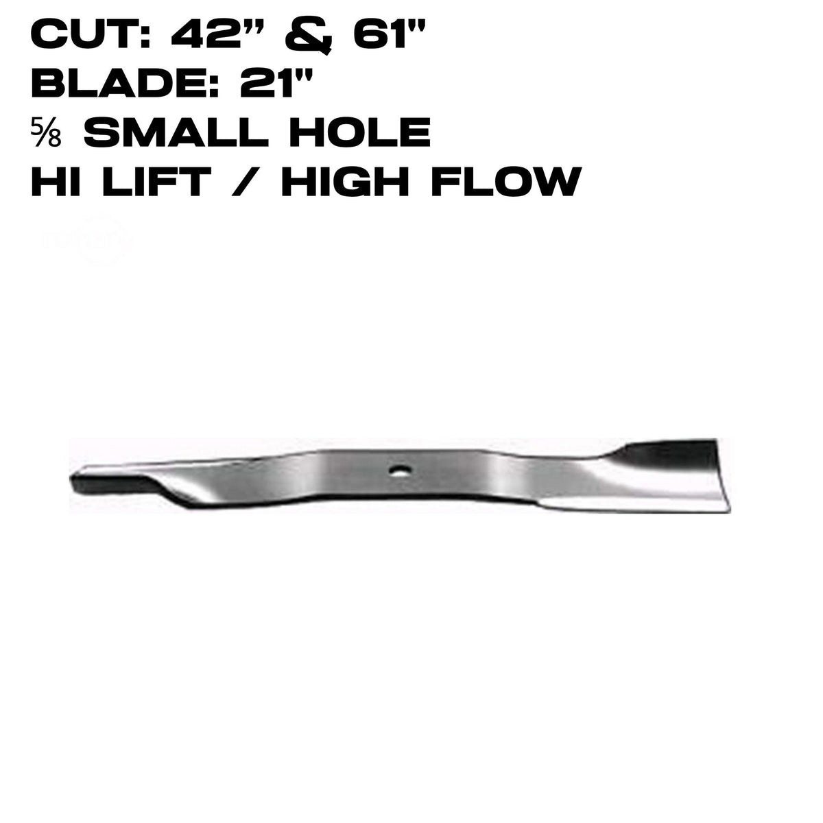 Rotary Blade | 21" X 5/8" | Hi-Flow | Bobcat / Honda / Spartan | 42" & 61" Deck | 3402