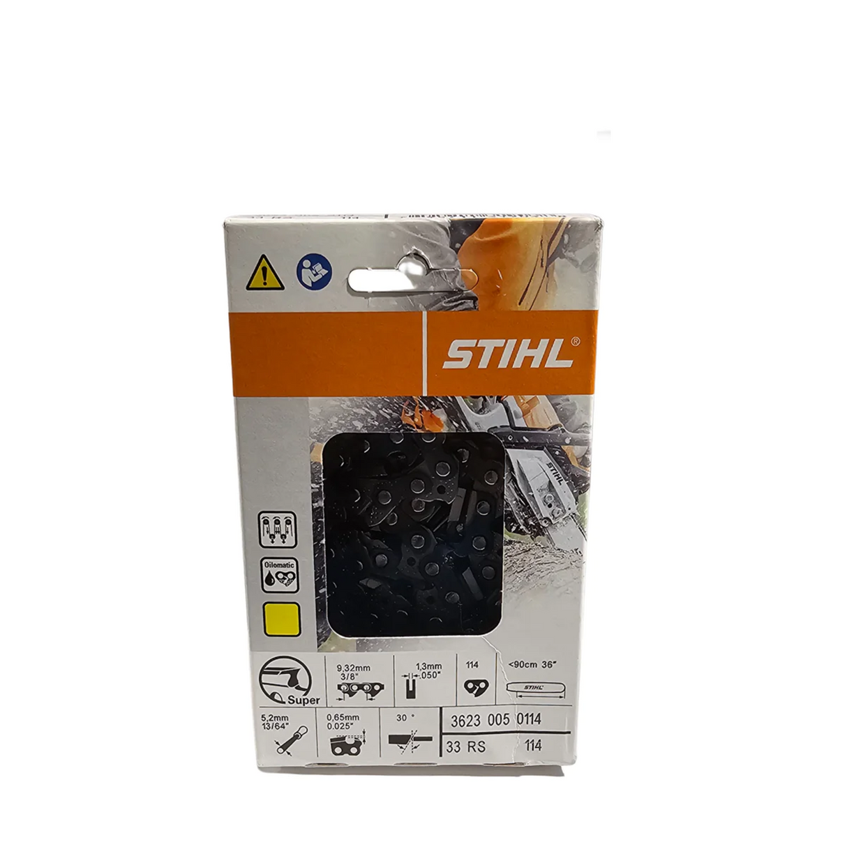 BULK || STIHL Oilomatic Rapid Super | 33 RS 114 | 36 in. | 114 Drive Links | Chainsaw Chain | 3623 005 0114 | Main Street Mower | Winter Garden | Clermont | Ocala
