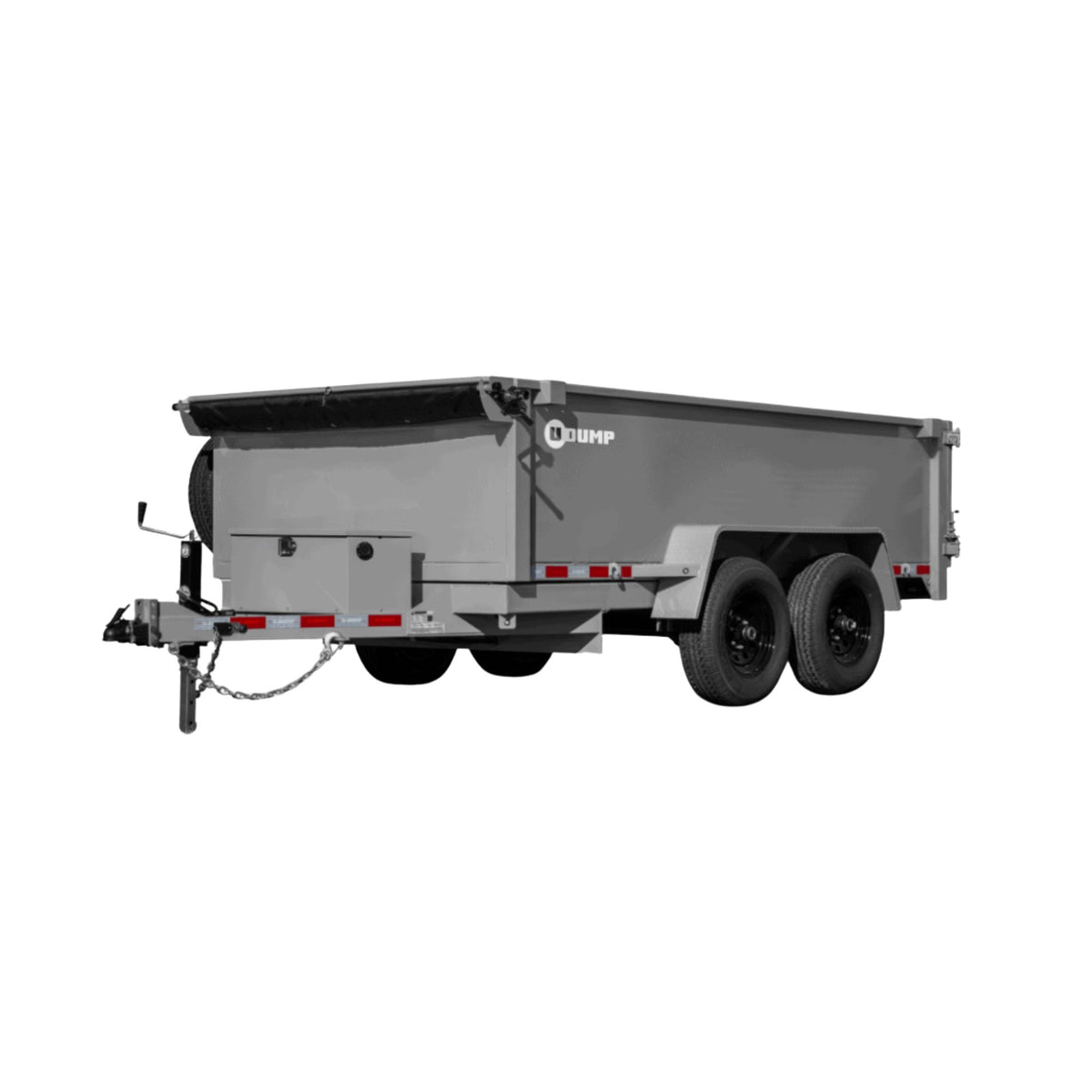 U-Dump Trailer | 6 X 12FT | 10k GVWR | Tandem Axle | 19" Sidewall | 61210-19-LP-PRO LITE