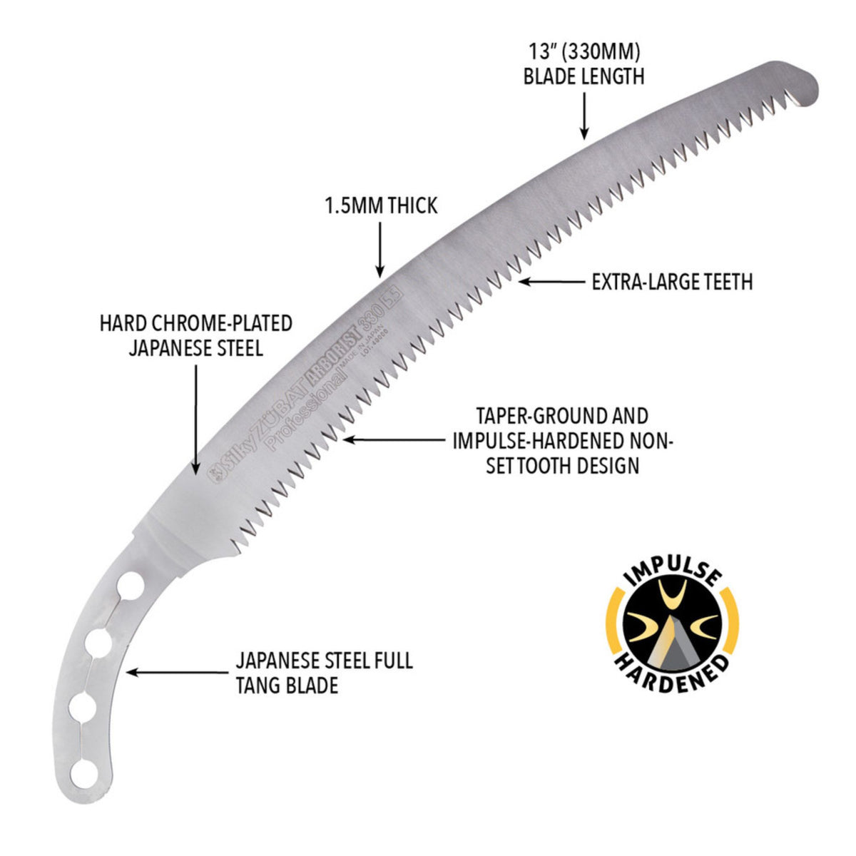 Silky Zubat Arborist 330 mm Handsaw | 722-33 | Main Street Mower | Winter Garden | Clermont | Ocala
