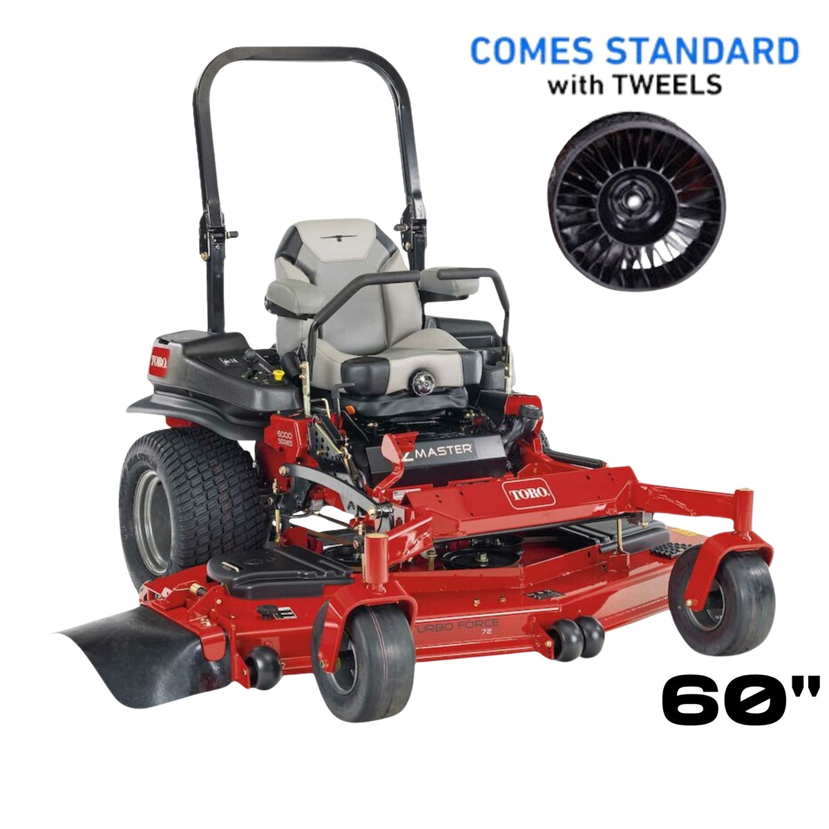 Toro Z-Master 6000 | 60" Deck | 31.0 hp Kawasaki | Tweels | Zero Turn Mower | 72965