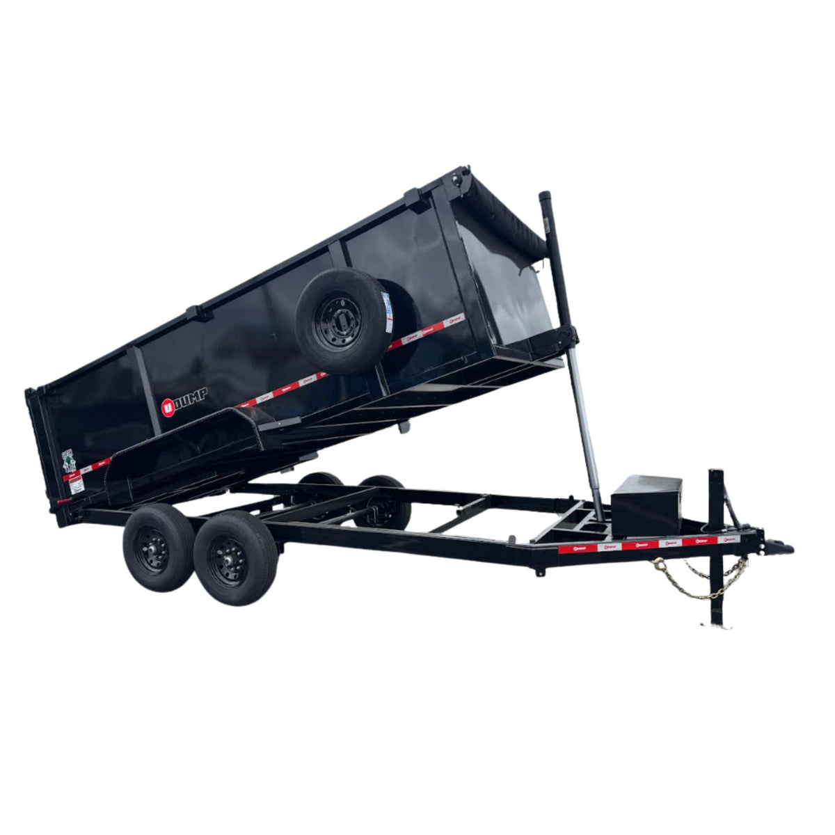 U-Dump Trailer | 14FT | Low-Profile | Tandem Axle | Telescopic | 831614T-48 LP-PRO