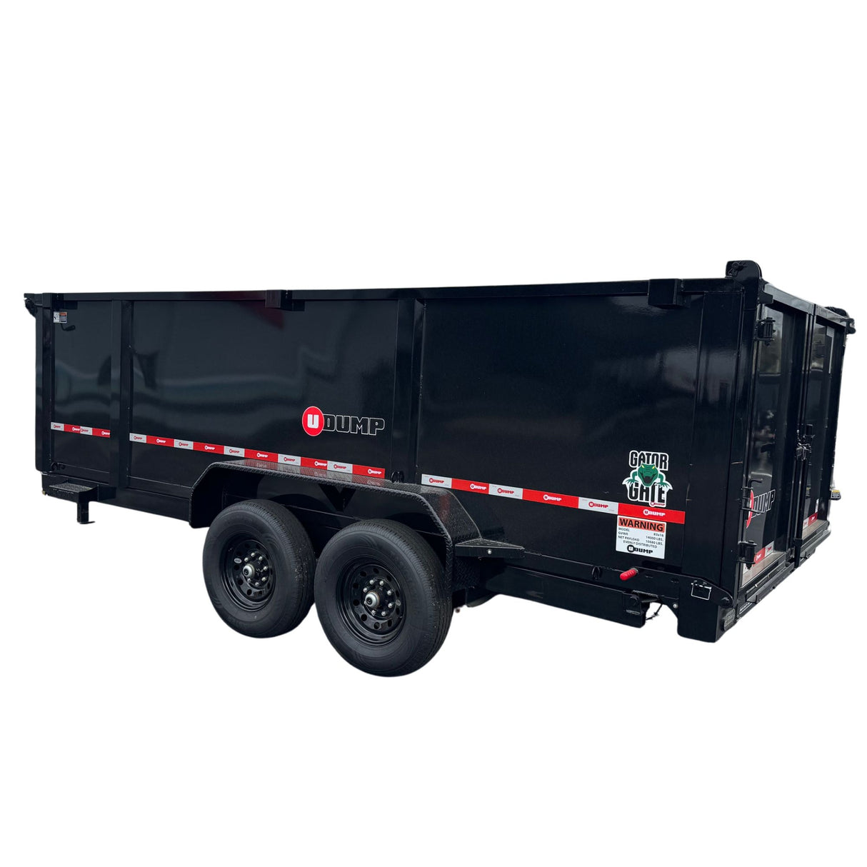 U-Dump Trailer | 14FT | Low-Profile | Tandem Axle | Telescopic | 831614T-48 LP-PRO