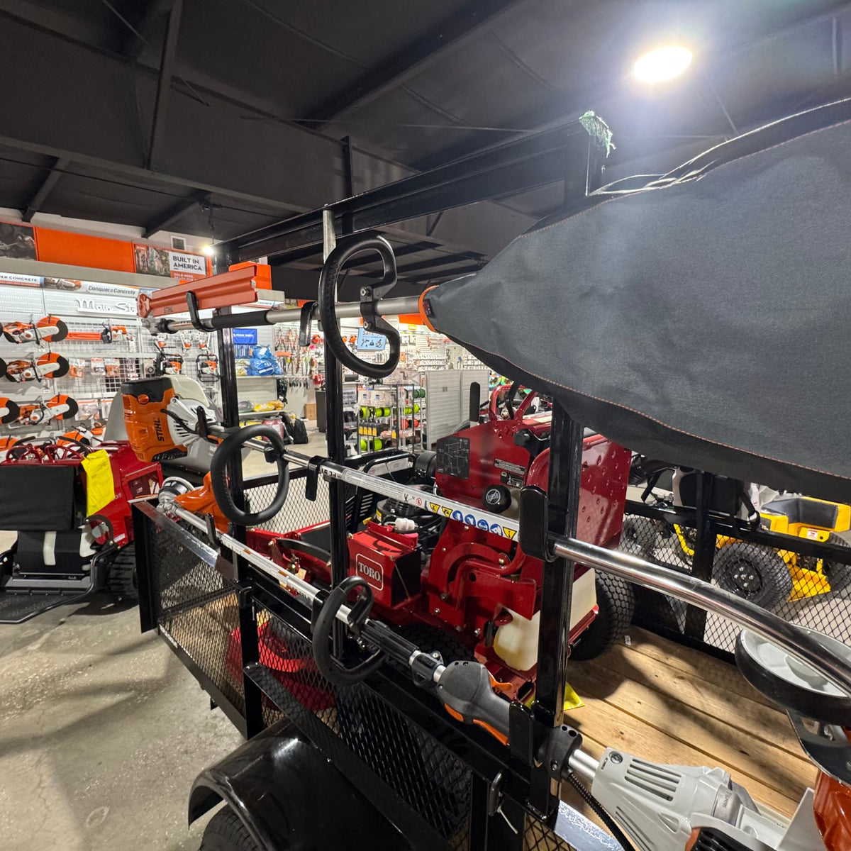 Open Trailer Rack for Trimmers and Edgers | RACK