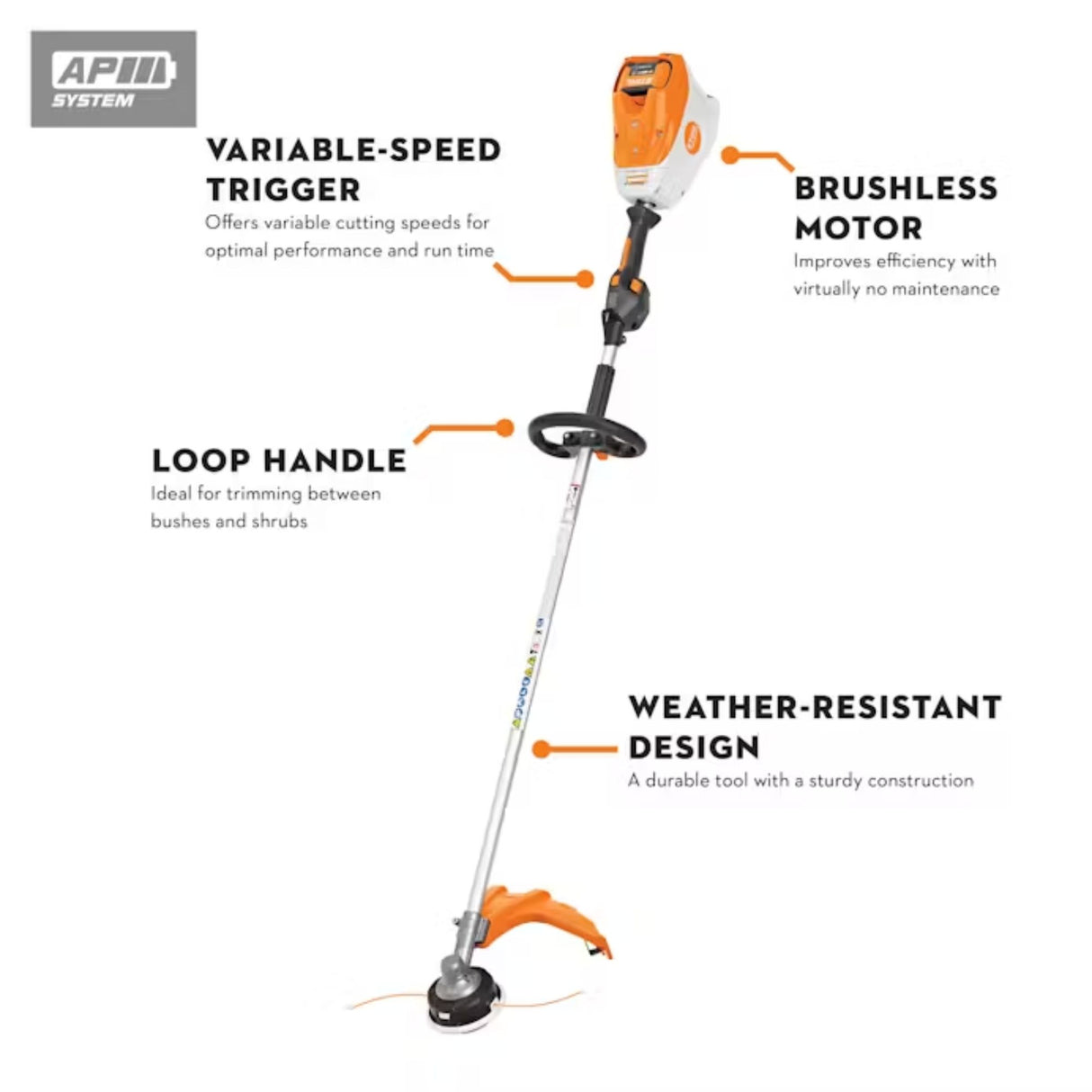 STIHL FSA 200 R Battery Powered String Trimmer | Tool Only