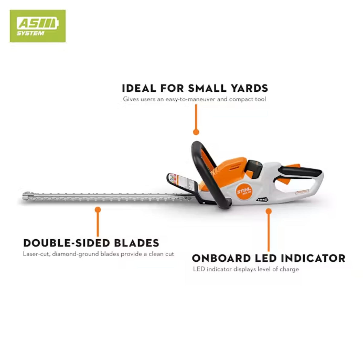 STIHL HSA 40 Battery Powered Hedge Trimmer w/ Battery and Charger