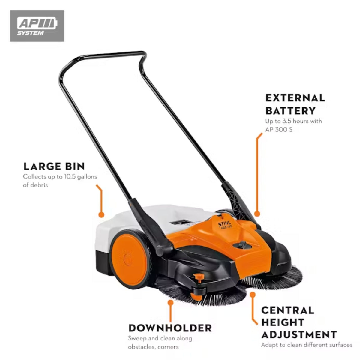 STIHL KGA 770 Battery Powered Sweeper | Tool Only
