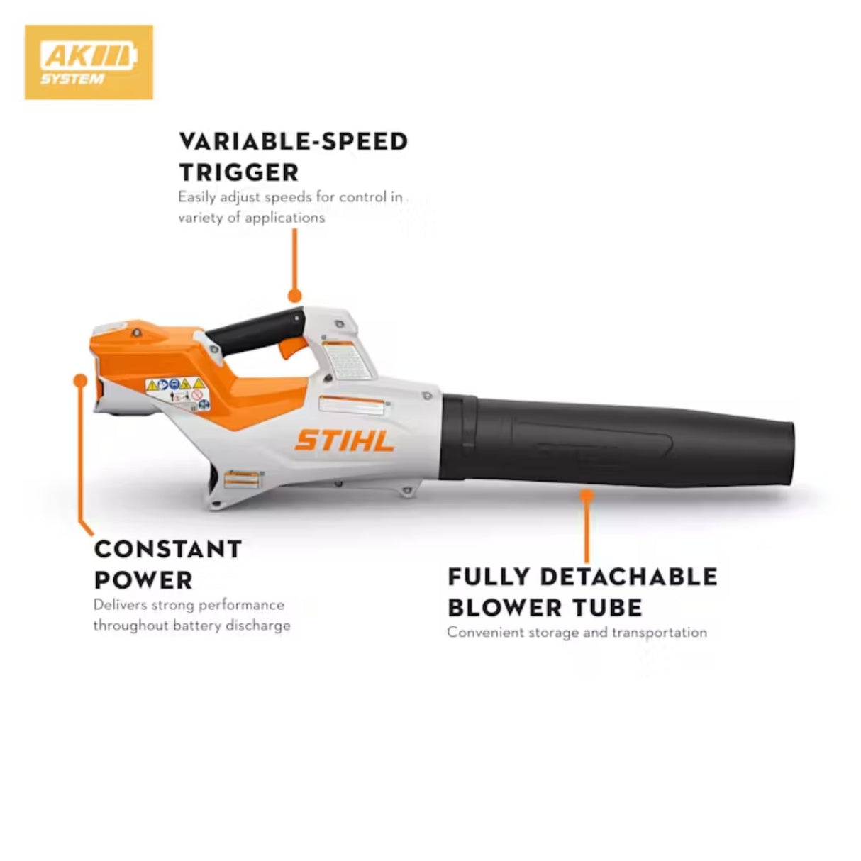 STIHL BGA 50 Battery Powered Blower with Battery and Charger