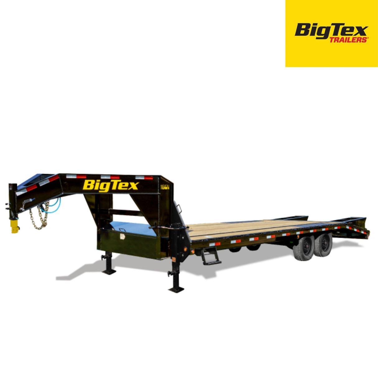 Big Tex Gooseneck | Super Duty | 25FT +5' Dovetail | Single Wheel | Tandem Axle | 16GN-30D5A-MRBK