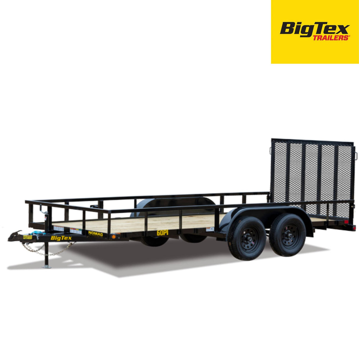 Big Tex Utility Trailer | 12FT | Tandem Axle | Pipe Top | 60PI-12BK4RG