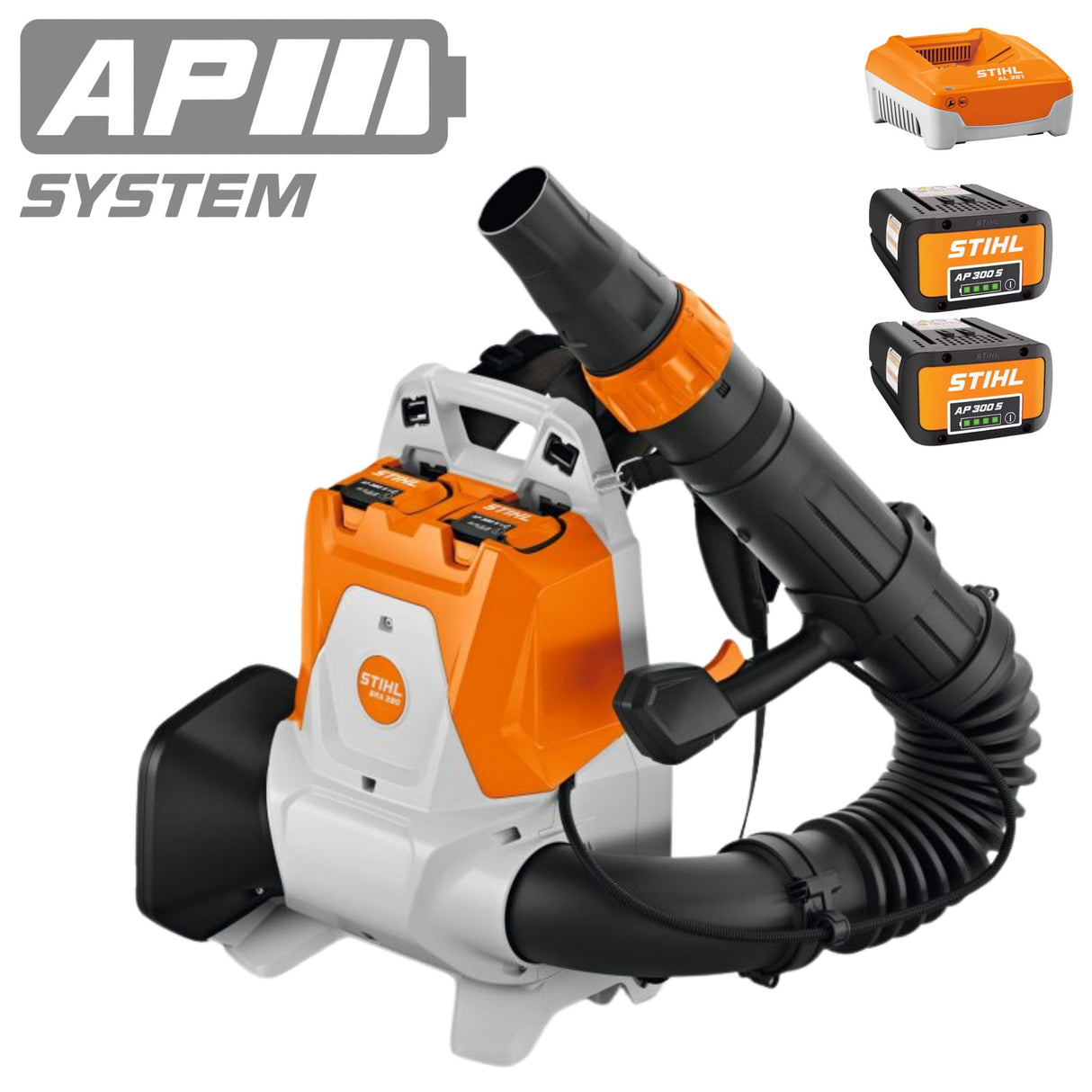 STIHL BRA 280 Battery Powered Backpack Blower with Batteries & Charger