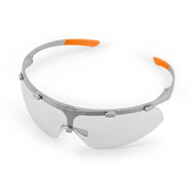 STIHL Advance Super Fit Safety Glasses | Gray/Orange | Clear Lens | 0000 884 0375 | Main Street Mower | Winter Garden | Clermont | Ocala
