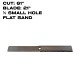 Rotary Blade | 21" X 5/8" | Flat Sand /  Low Flow | Ferris / Scag / Honda  | 61" Deck | 10174