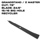 Toro Recycler Blade | 24.5" | Z Master / GrandStand | 72" Deck | 140-4852