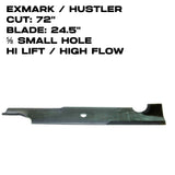 Rotary Blade | 24-1/2" X 5/8" | 72" Deck | Exmark / Hustler | High Lift | 10421