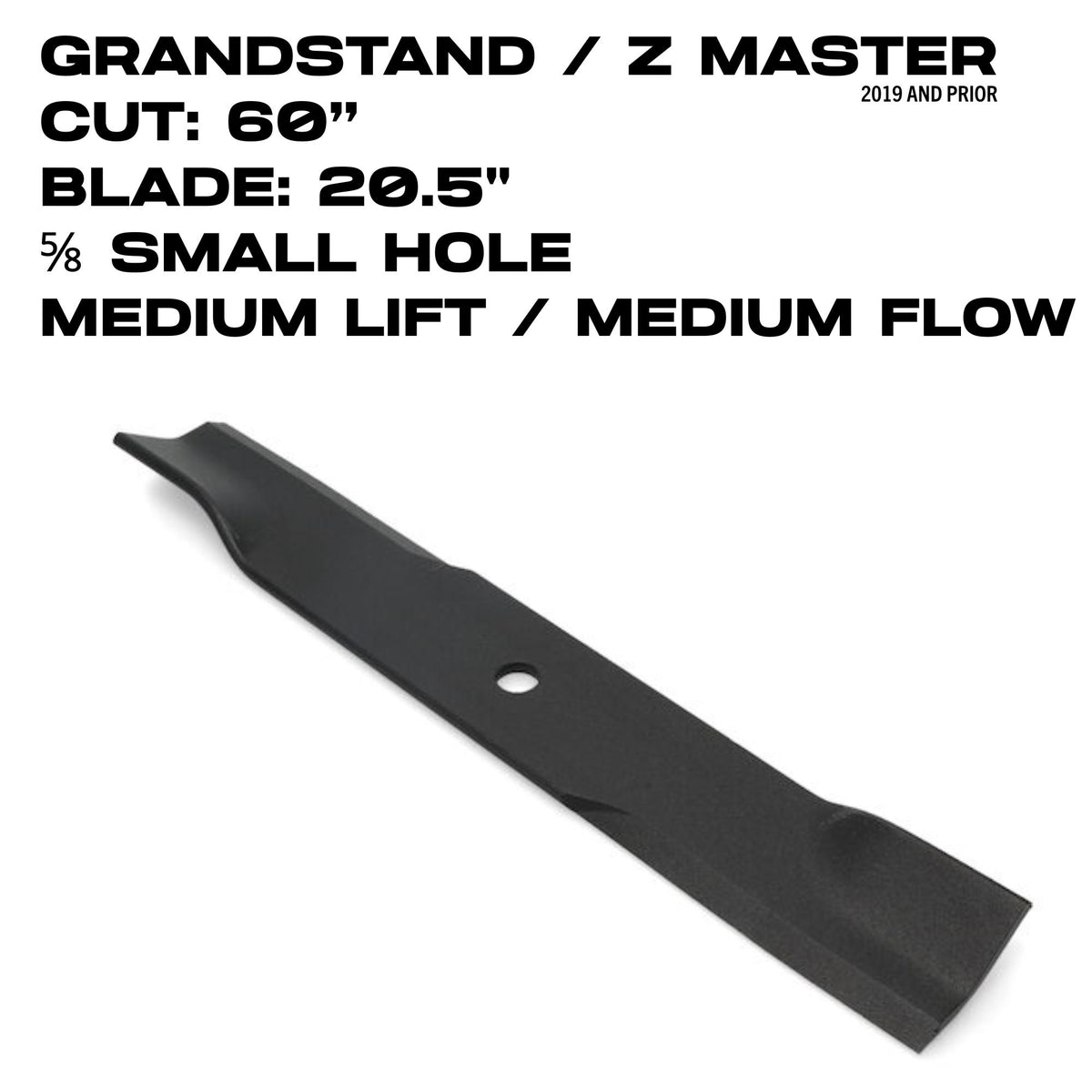 Toro Medium Flow Blade | 20.5" | GrandStand / Z Master ( Turbo Force) | 60" Deck | 105-7715-03