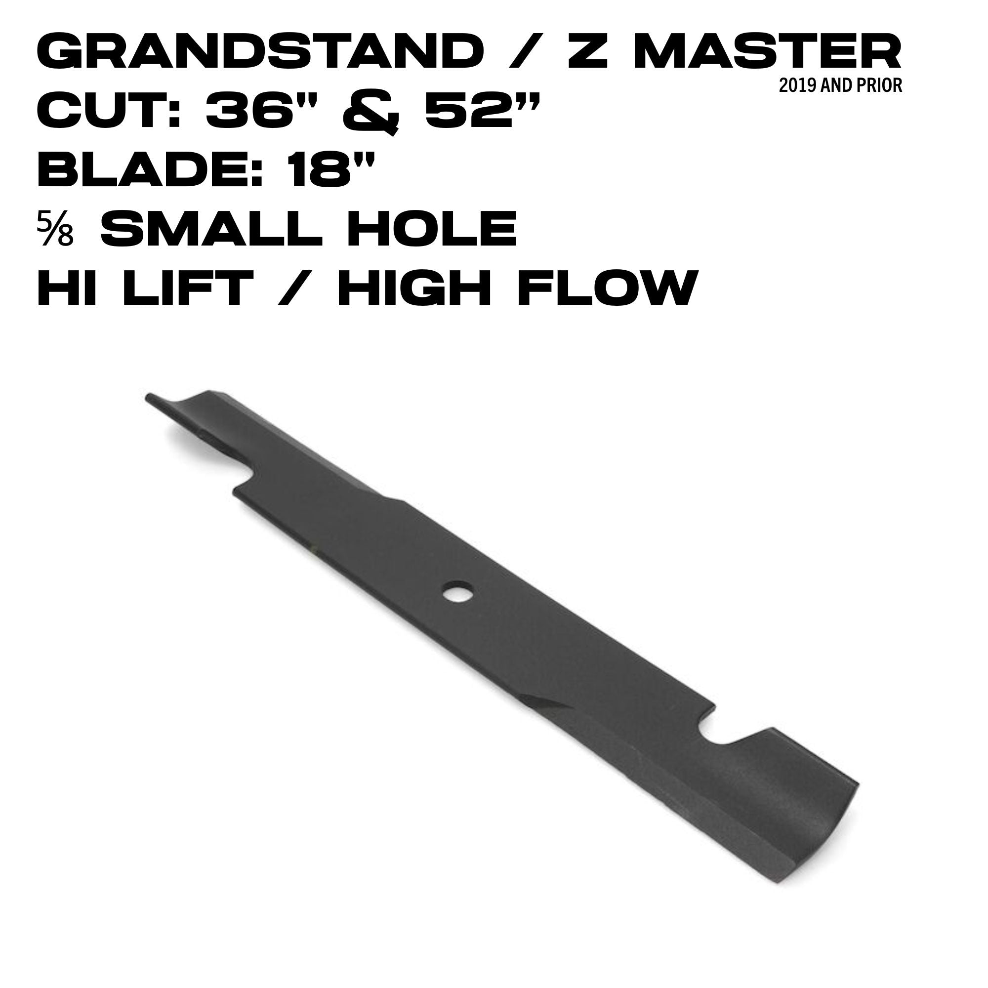 Toro 18 Inch Hi-Flow Blade | Z Master / GrandStand | 36