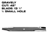 Rotary Blade  | 13-7/8" X 5/8" | Gravely | 40" Deck | 1065