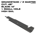 Toro High Sail Blade | 14" | for Z Master / GrandStand | 40" Deck | 108-4081-03