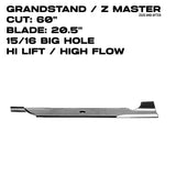 Rotary Hi-Flow Blade | 20.5" | GrandStand / Z Master | 60" Deck | 11248
