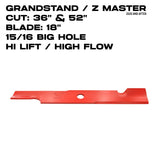 Rotary Hi-Flow Blade | 18" | Z Master | 36" & 52" Deck | 11495
