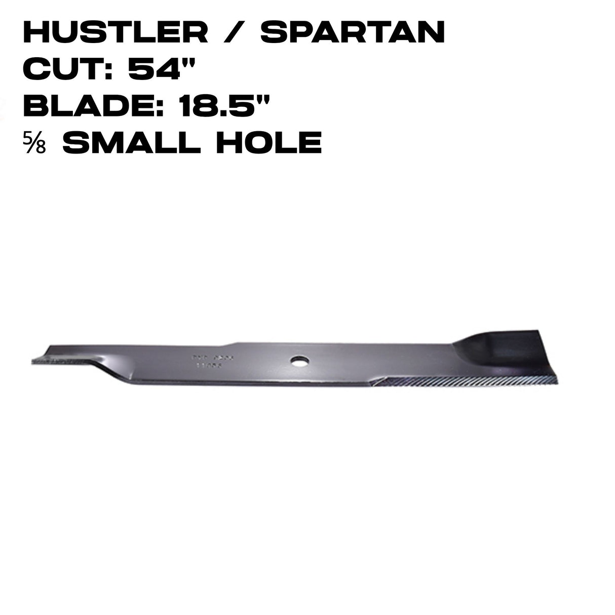 Rotary Blade | 18-1/2" X 5/8" | Hustler | 54" Deck  | 11856
