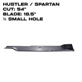 Rotary Blade | 18-1/2" X 5/8" | Hustler | 54" Deck  | 11856