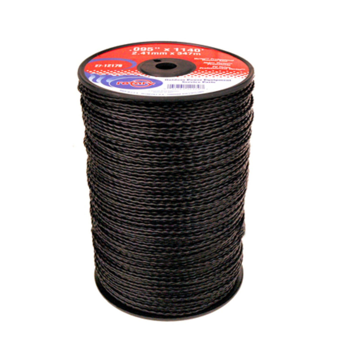 Rotary Vortex Trimmer Line | .095 X 1140' | 5  lb Spool | Black | 12179