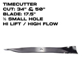 Rotary Blade | 17-1/2" X 5/8" | for Toro TimeCutter Z | 34"- 50" Deck | 12273