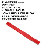 Toro Low Flow Rotary Blade (Reverse Blade for 105-7719) | 24.5 Inch | Z Master | 125-9327-01