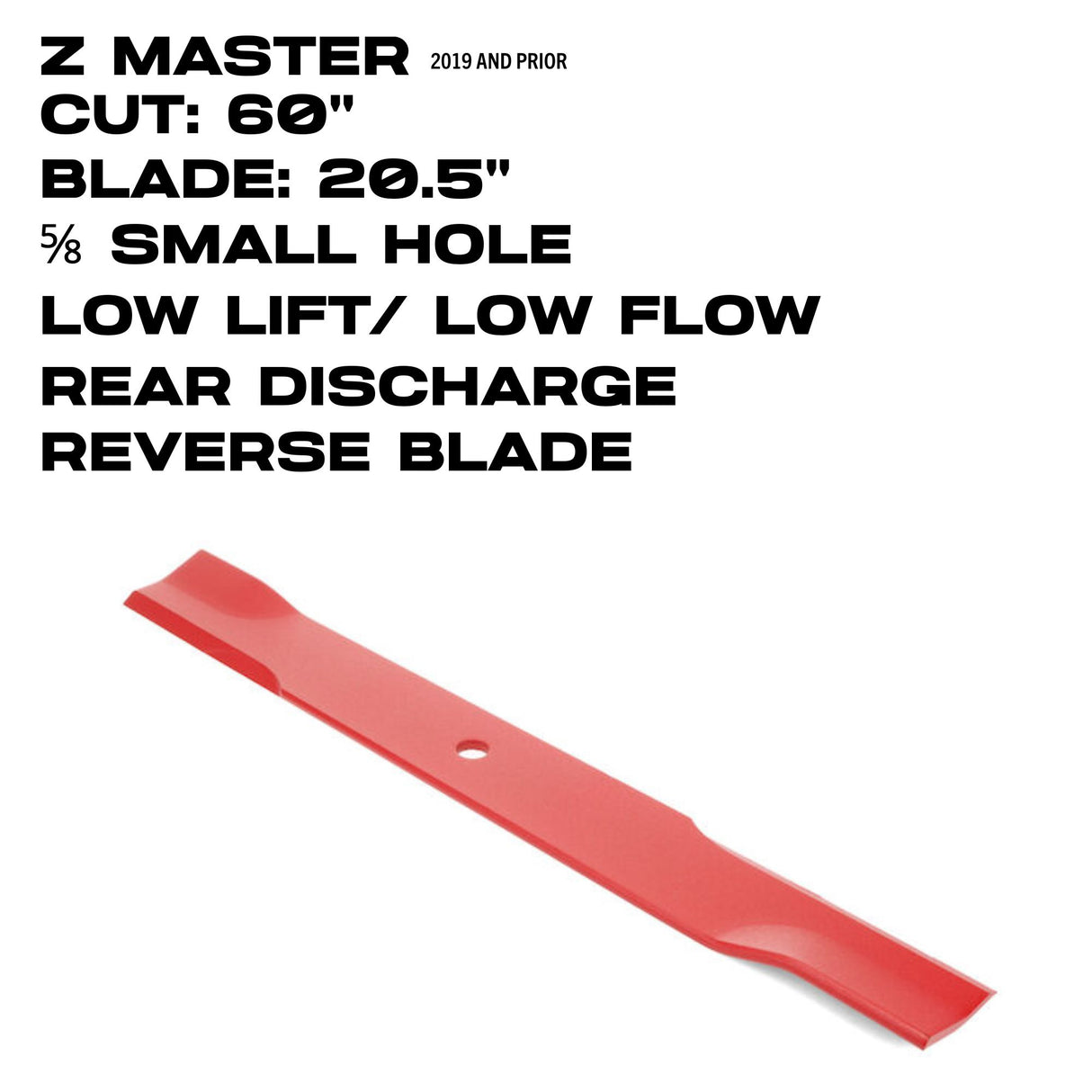 Toro Low Flow Blade | Reverse Blade (for 105-8777) | 20.5" | Z Master | 60" Deck | 125-9329-01