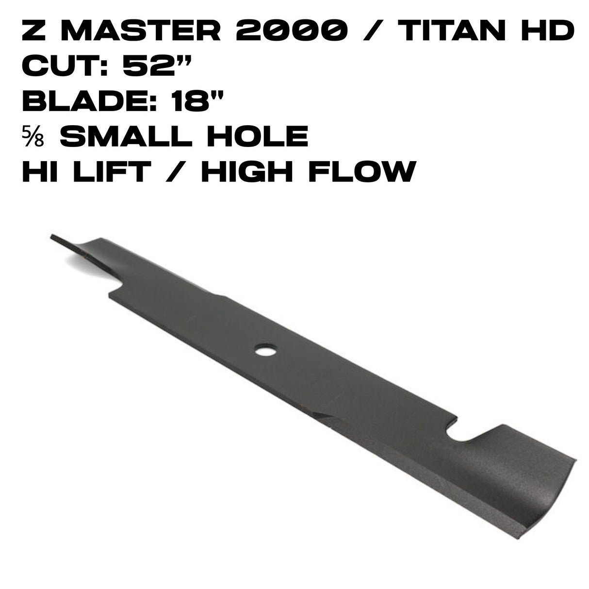Toro Hi Flow Blade | 18" | Z Master 2000 / Titan HD | 52" Deck | 133-2134