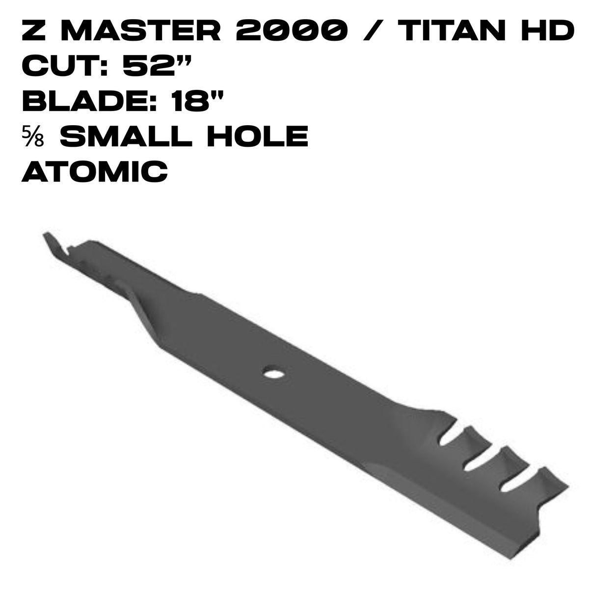Toro Atomic Blade | 18" | Z Master 2000 | 52" Deck | 133-2159