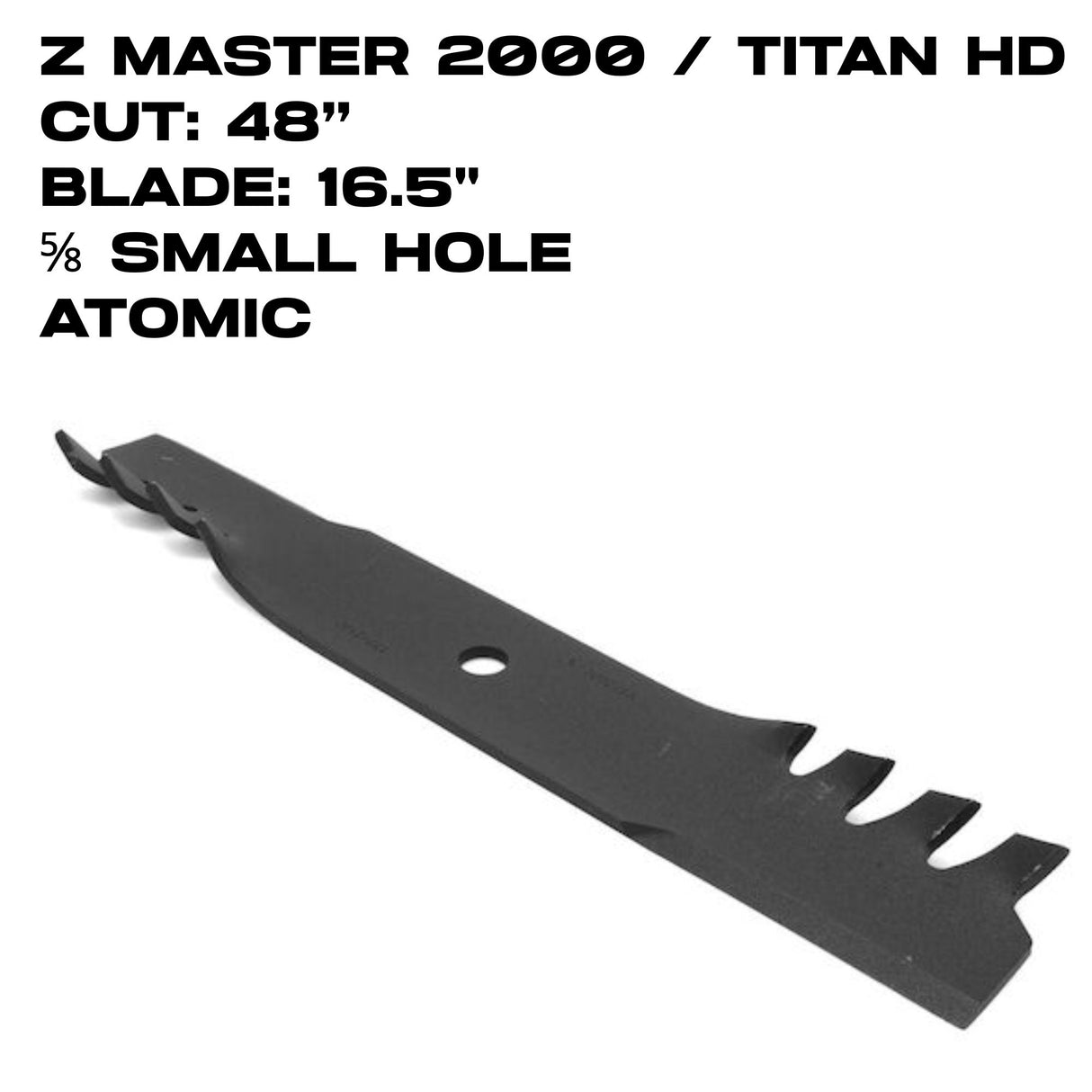 Toro Atomic Blade | 16.5" | Z Master 2000 | 48" Deck | 133-2160