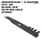 Toro Atomic Blade | 16.5"  | GrandStand / Z Master | 48" Deck | 140-4862