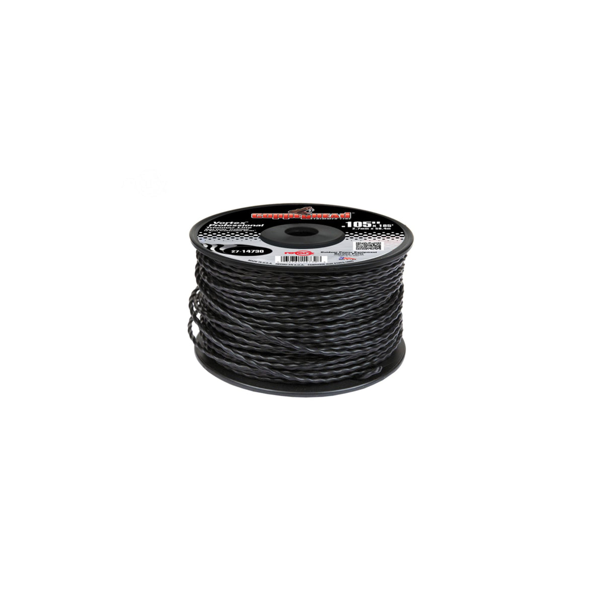 Rotary Vortex Trimmer Line | .105 X 185" | Black | 14730