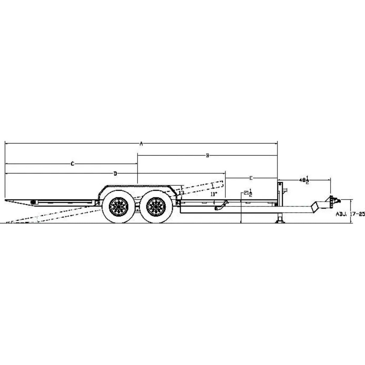 Big Tex HD Tilt Bed Equipment Trailer | 22FT | Tandem Axle | 14TL-22BK