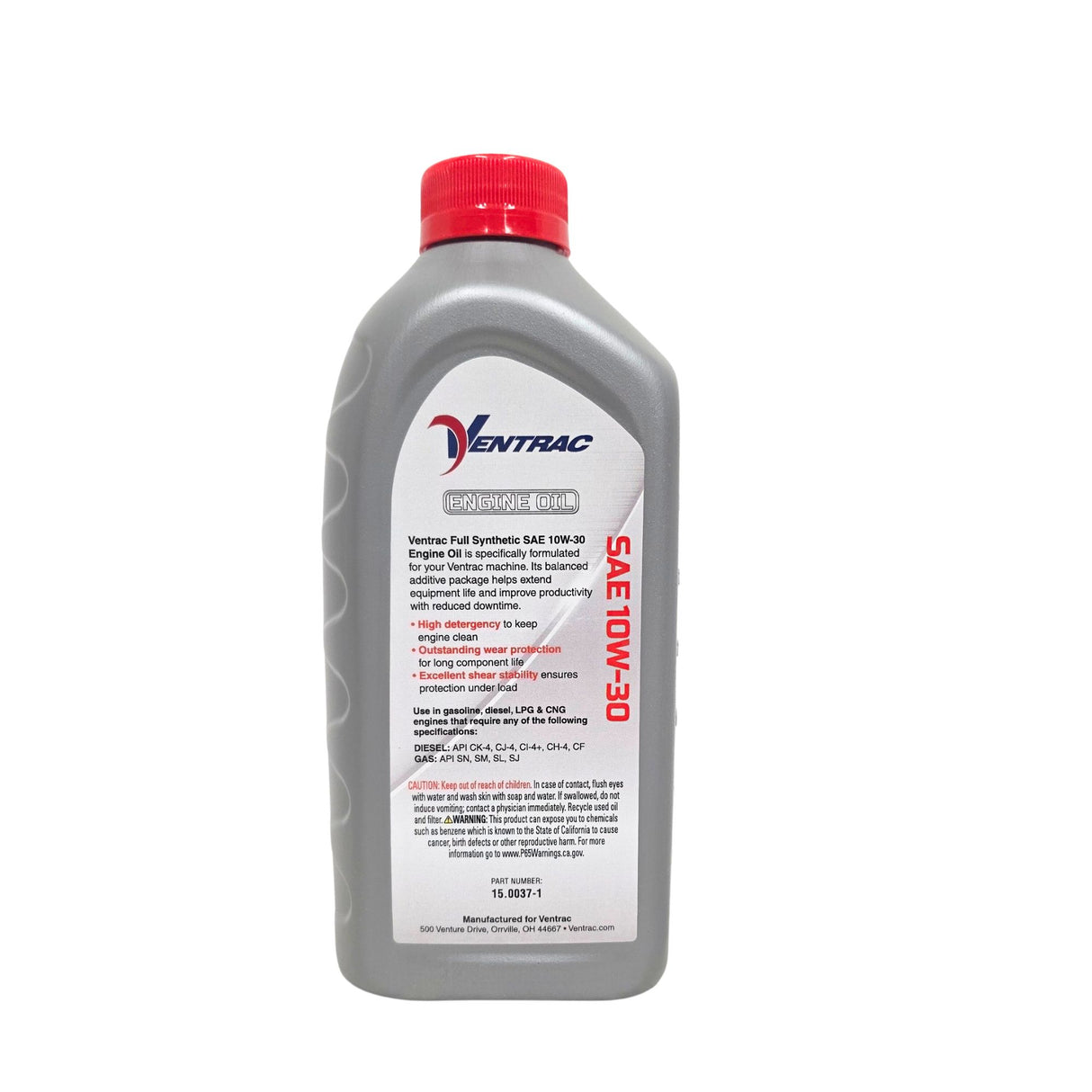 Ventrac Oil, Engine 10W-30 SYN (Qt) | 15.0037-1