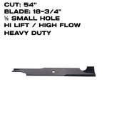 Rotary Blade | Hi-Flow | 18-3/4" X 5/8" | Heavy Duty | Bad Boy | 54" Deck | 16047