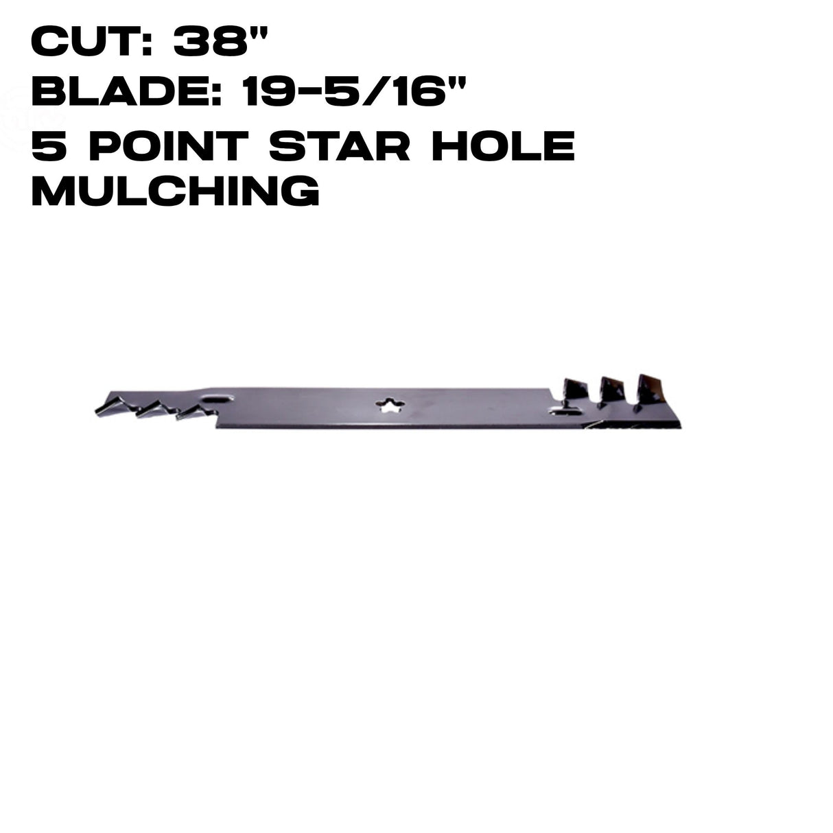 Rotary Copperhead  19-5/16" X 5 Point Star | Mulching | 38" Deck | AYP/HUSQVARNA | 16235