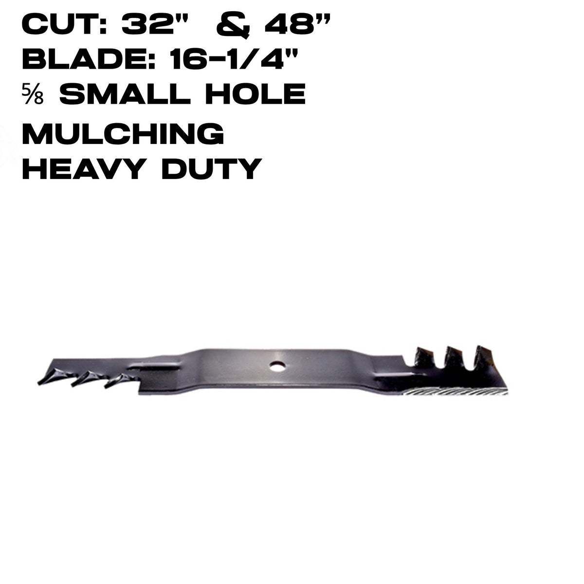 Rotary Copperhead Blade | 16-1/4" X 5/8" | Heavy Duty | Mulching | Bobcat | 32" & 48" Deck | 16667