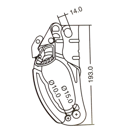 Kong Single Lift Ascender | Right  | 16805